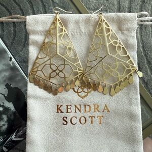 Kendra Scott Gold Samira Drop Earrings